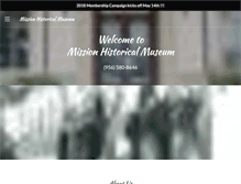 Tablet Screenshot of missionmuseum.org